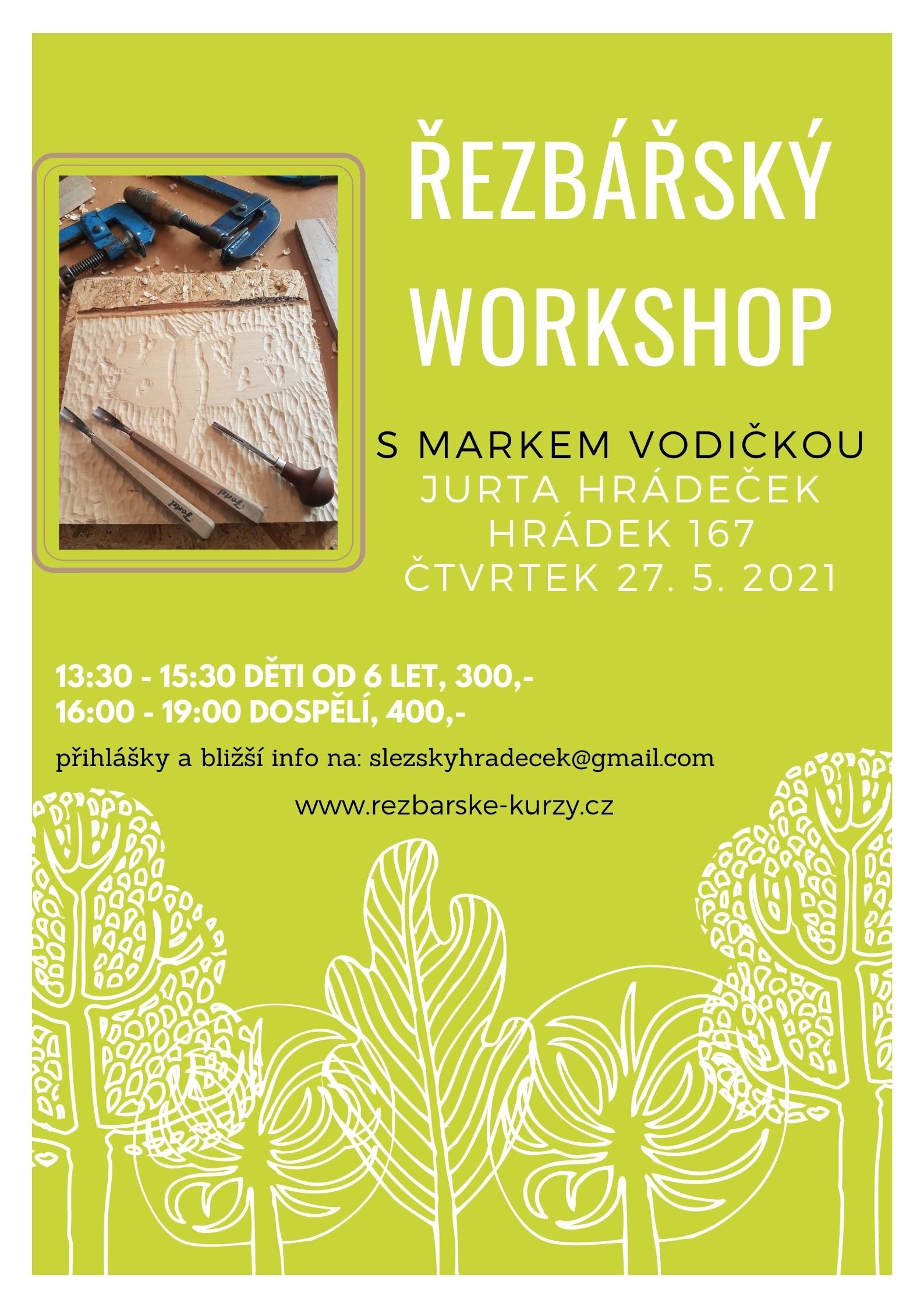 Řezbářský workshop v jurtě Hrádeček