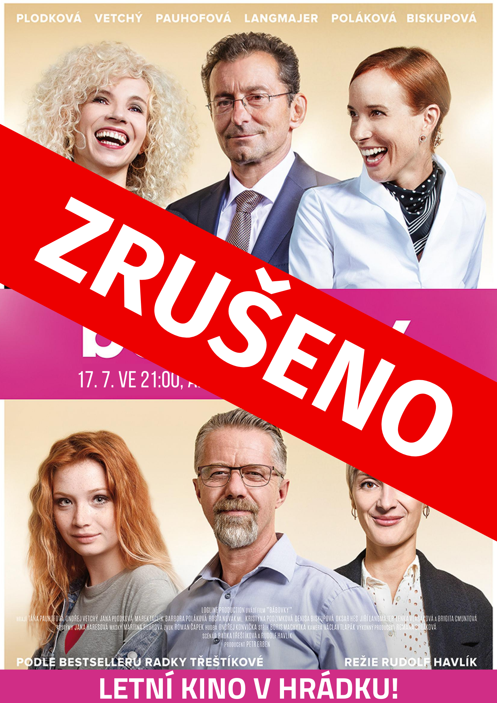 Letní kino ZRUŠENO