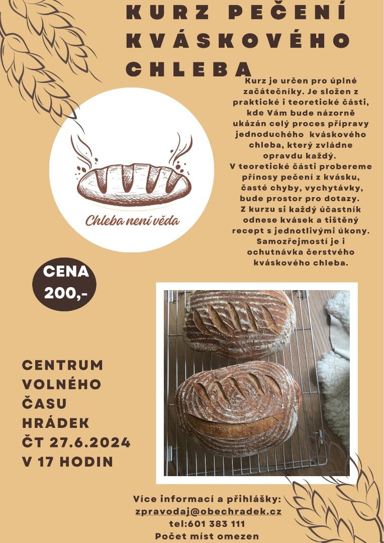 CVČ: Kurz pečení kváskového chleba