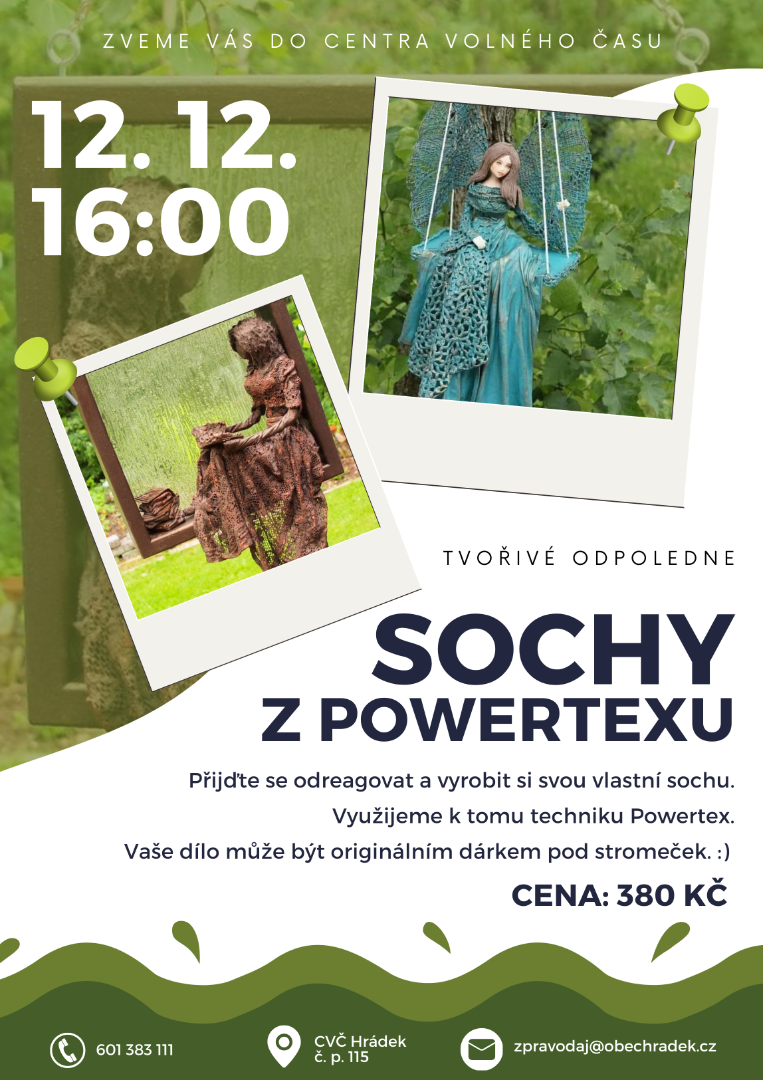 Tvořivé odpoledne v CVČ: Sochy z Powertexu