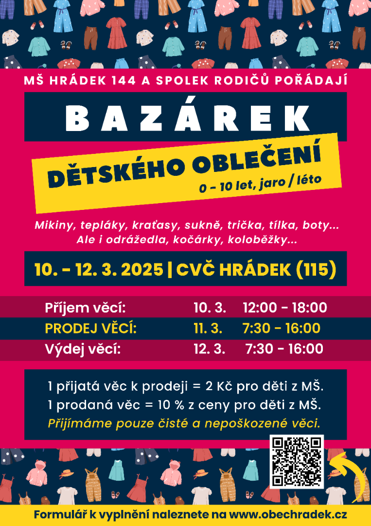 Dětský bazárek jaro / léto